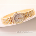 Nova venda quente BS FA1101 de luxo direto da fábrica para senhoras de diamantes completos, relógios de pulso com pulseira de aço da moda de alta qualidade